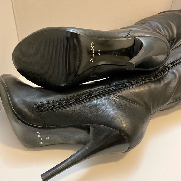 ALDO HIGH HEEL BOOTS BLACK 40 - Picture 8 of 8